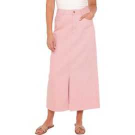 Petal & Pup Petal & Pup Dana Front Slit Denim Midi Skirt