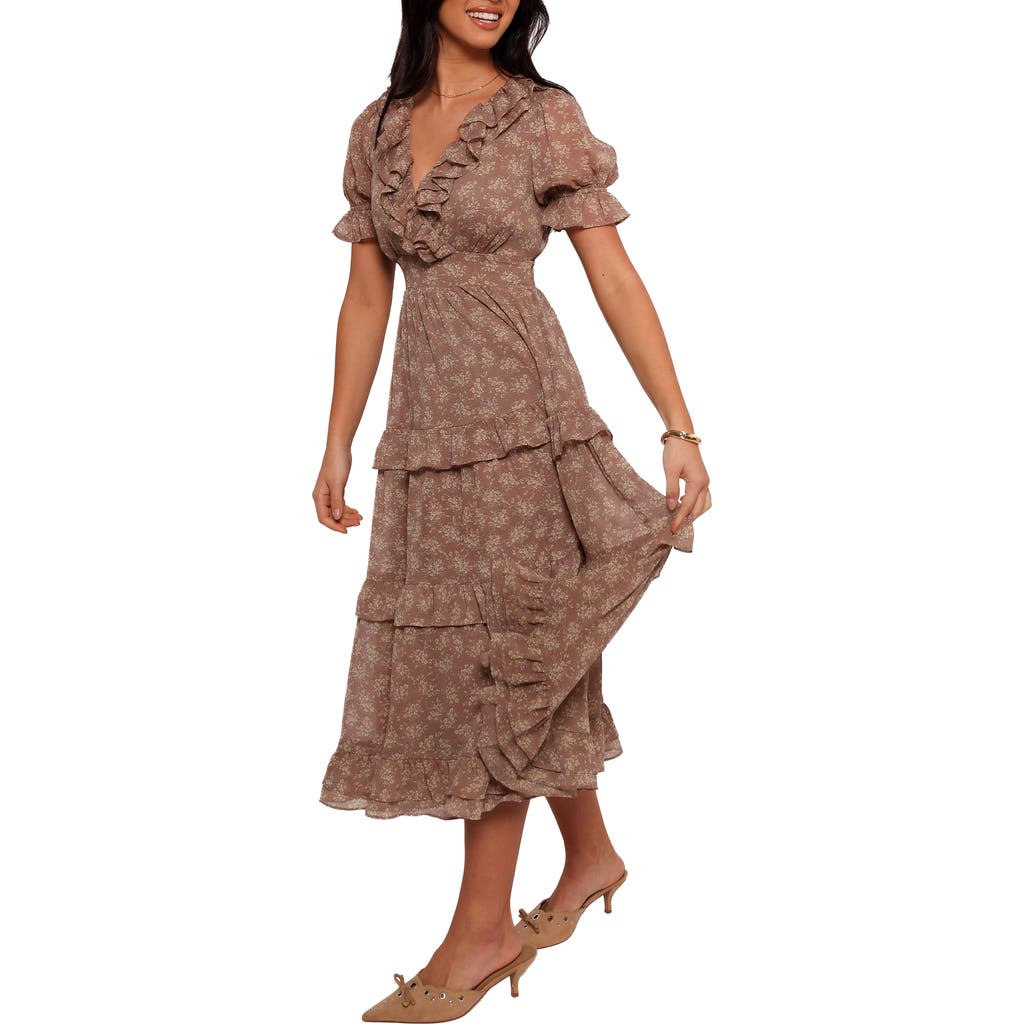 Petal & Pup Petal & Pup Dayla Floral Ruffle Midi Dress