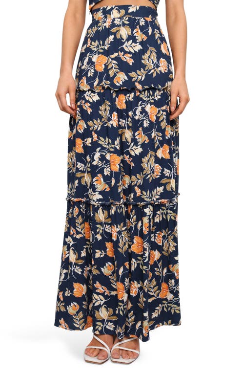 Petal & Pup Petal & Pup Deaville Floral Tiered Maxi Skirt