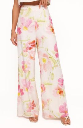 Petal & Pup Petal & Pup Devlin Floral High Waist Wide Leg Pants