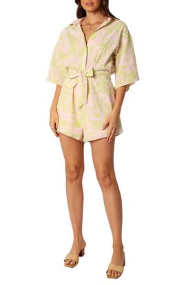 Petal & Pup Petal & Pup Dolce Tie Waist Cotton Romper