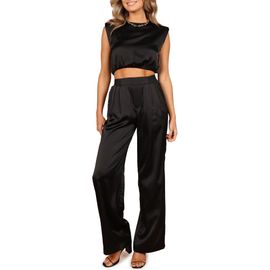 Petal & Pup Petal & Pup Elia Crop Top & Wide Leg Pants Set