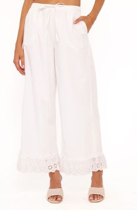 Petal & Pup Petal & Pup Eliska Frill Hem Cotton Pants