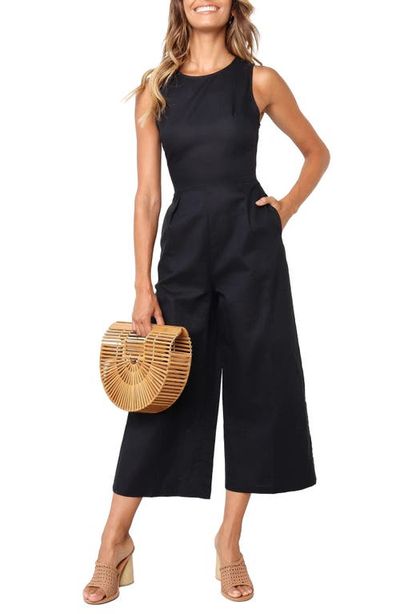 Petal & Pup Petal & Pup Ester Sleeveless Crop Wide Leg Jumpsuit