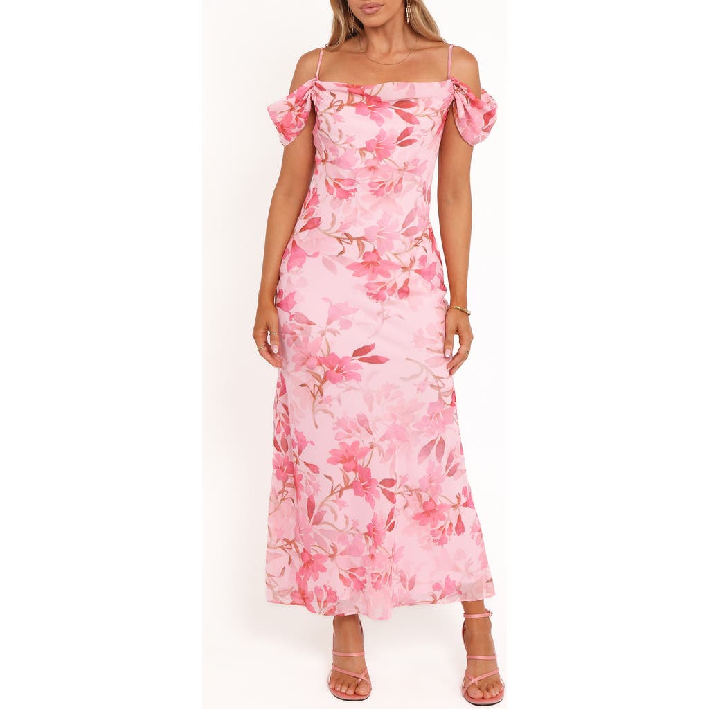 Petal & Pup Petal & Pup Esther Floral Cold Shoulder Midi Dress