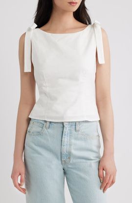 Petal & Pup Petal & Pup Everett Shoulder Bow Sleeveless Top