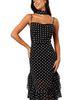 Petal & Pup Petal & Pup Francesca Dot Midi Dress & Scarf - 4