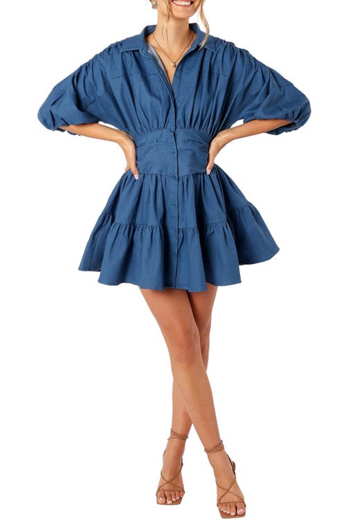 Petal & Pup Petal & Pup Francis Balloon Sleeve Denim Minidress