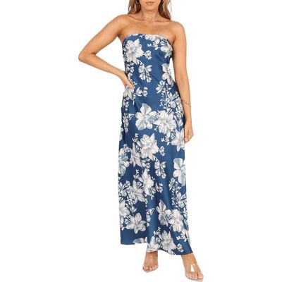 Petal & Pup Petal & Pup Gemma Floral Strapless Maxi Dress
