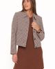 Petal & Pup Petal & Pup Harvie Houndstooth Cropped Trucker Jacket - 3