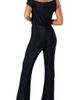 Petal & Pup Petal & Pup Heather Sparkle One-Shoulder Jumpsuit - 2