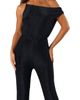 Petal & Pup Petal & Pup Heather Sparkle One-Shoulder Jumpsuit - 4