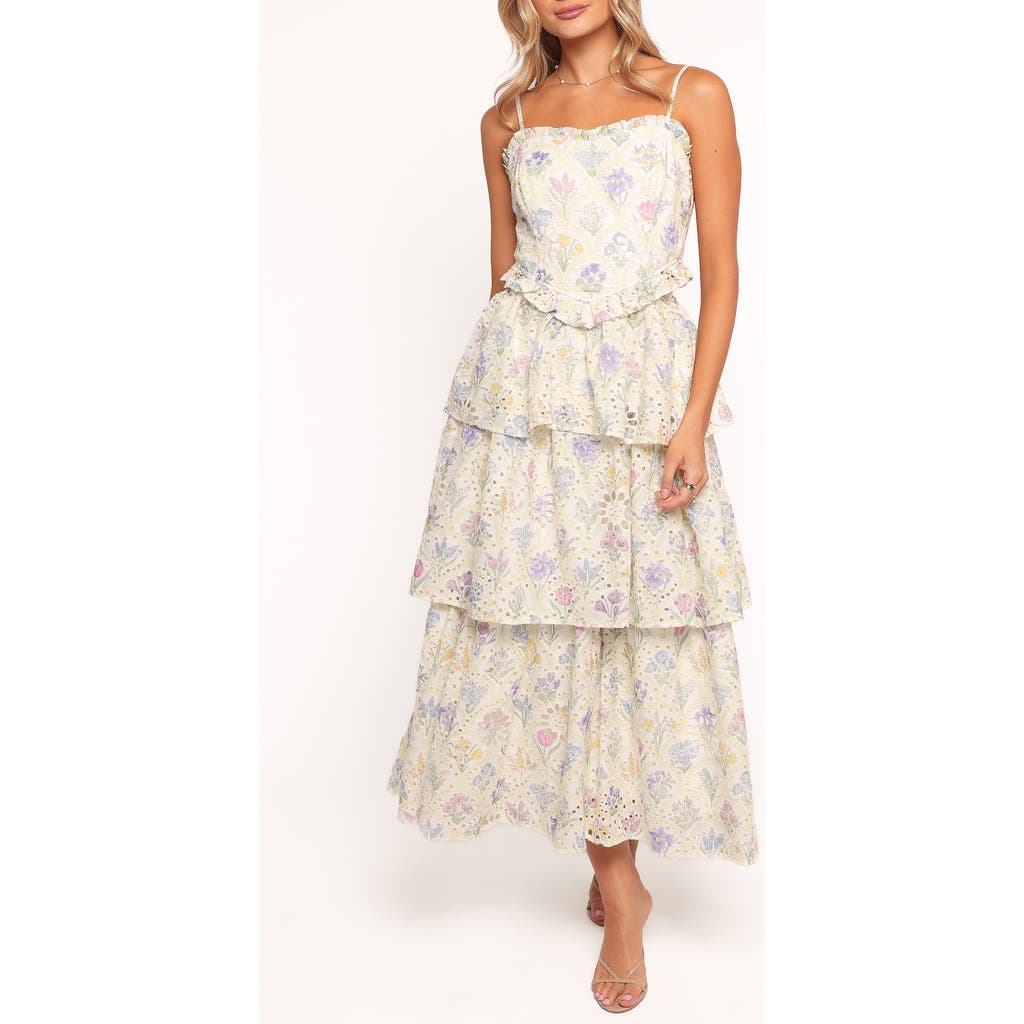 Petal & Pup Petal & Pup Iveta Floral Eyelet Embroidered Midi Dress