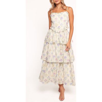 Petal & Pup Petal & Pup Iveta Floral Eyelet Embroidered Midi Dress
