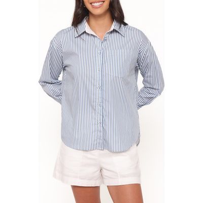 Petal And Pup Jackson Striped Button Up Cotton Shirt
