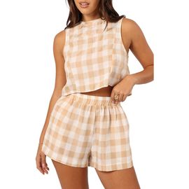 Petal & Pup Petal & Pup Jemmy Button Back Crop Shell