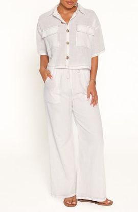 Petal & Pup Petal & Pup Jill Cotton Wide Leg Pants