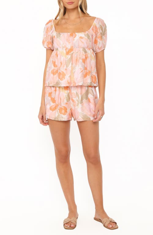 Petal & Pup Petal & Pup Julia Floral Open Back Top & Shorts Set