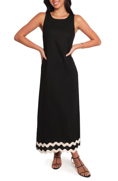 Petal & Pup Petal & Pup Juno Rickrack Trim Maxi Dress