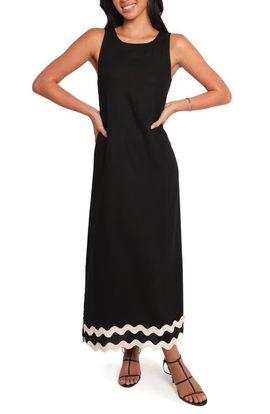 Petal & Pup Petal & Pup Juno Rickrack Trim Maxi Dress