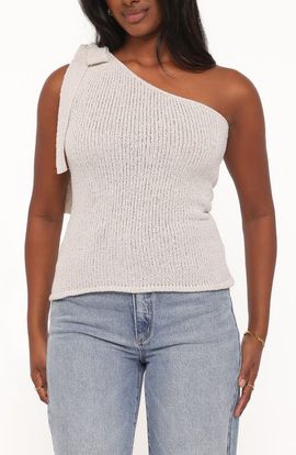 Petal & Pup Petal & Pup Jutta One Shoulder Knit Top