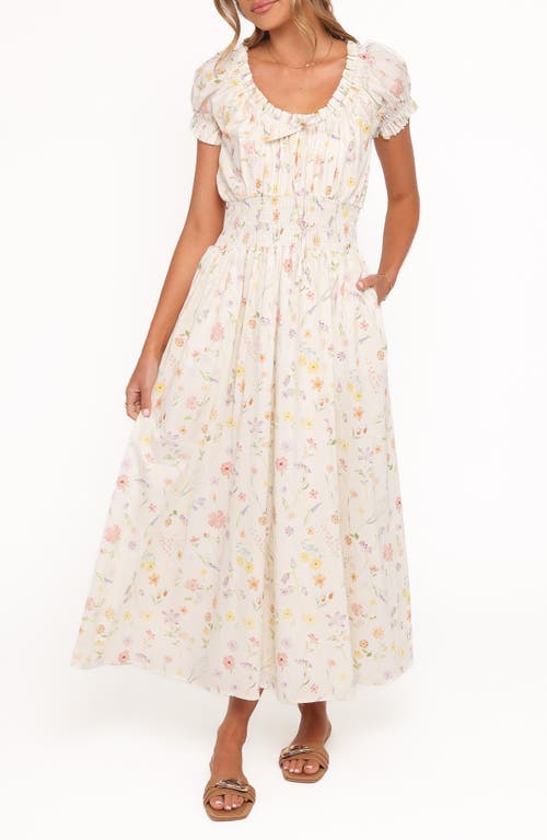 Petal & Pup Petal & Pup Katana Floral Puff Sleeve Maxi Dress 