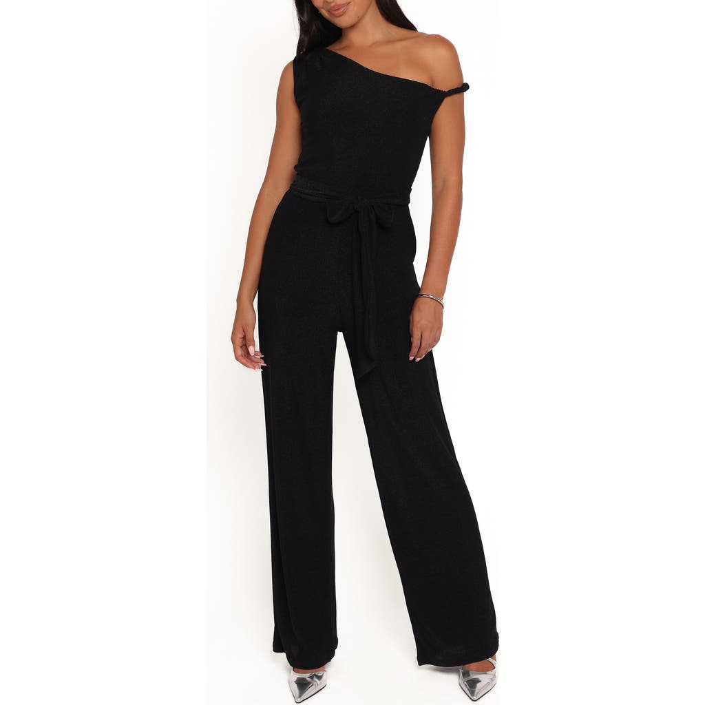 Petal & Pup Petal & Pup Katarina Metallic One-Shoulder Jumpsuit