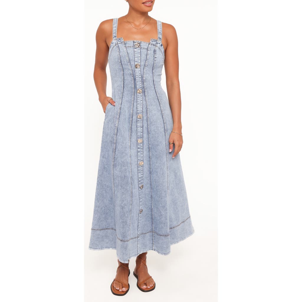 Petal & Pup Petal & Pup Katie Button Front Maxi Dress