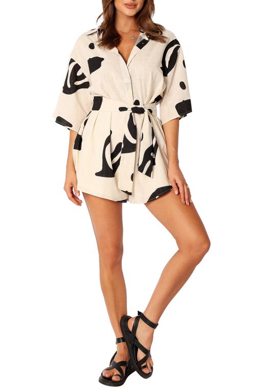 Petal & Pup Petal & Pup Kellie Abstract Print Cotton Romper
