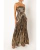 Petal & Pup Petal & Pup Kerry Metallic Strapless Wide Leg Jumpsuit - 1