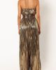 Petal & Pup Petal & Pup Kerry Metallic Strapless Wide Leg Jumpsuit - 2