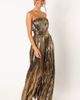 Petal & Pup Petal & Pup Kerry Metallic Strapless Wide Leg Jumpsuit - 5