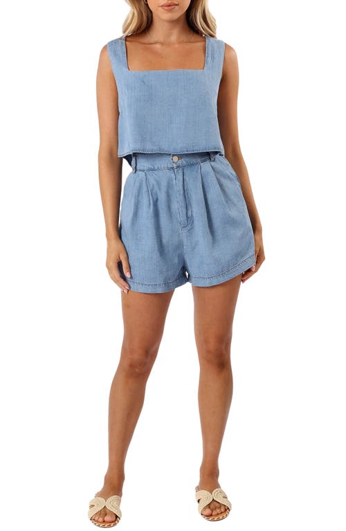 Petal & Pup Petal & Pup Kingston Two-Piece Denim Tank & Shorts Set
