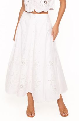 Petal & Pup Petal & Pup Kye Cotton Midi Skirt