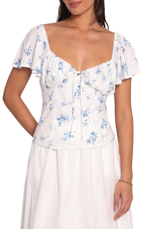 Petal & Pup Petal & Pup Laeriel Ditsy Floral Flutter Sleeve Top
