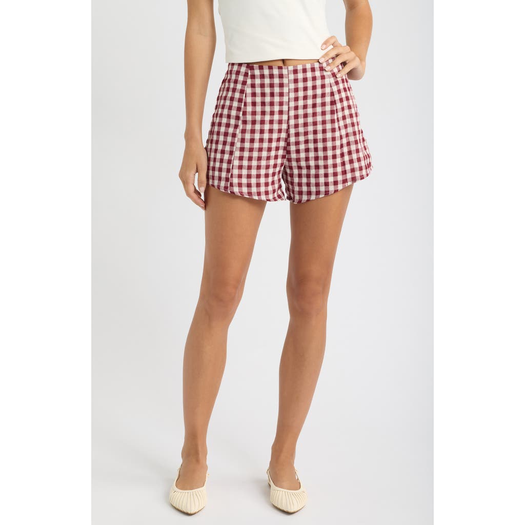 Petal & Pup Petal & Pup Landon Gingham High Rise Shorts