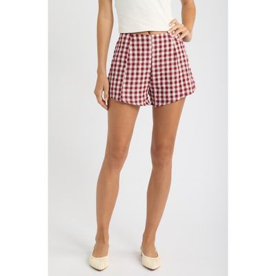 Petal & Pup Petal & Pup Landon Gingham High Rise Shorts