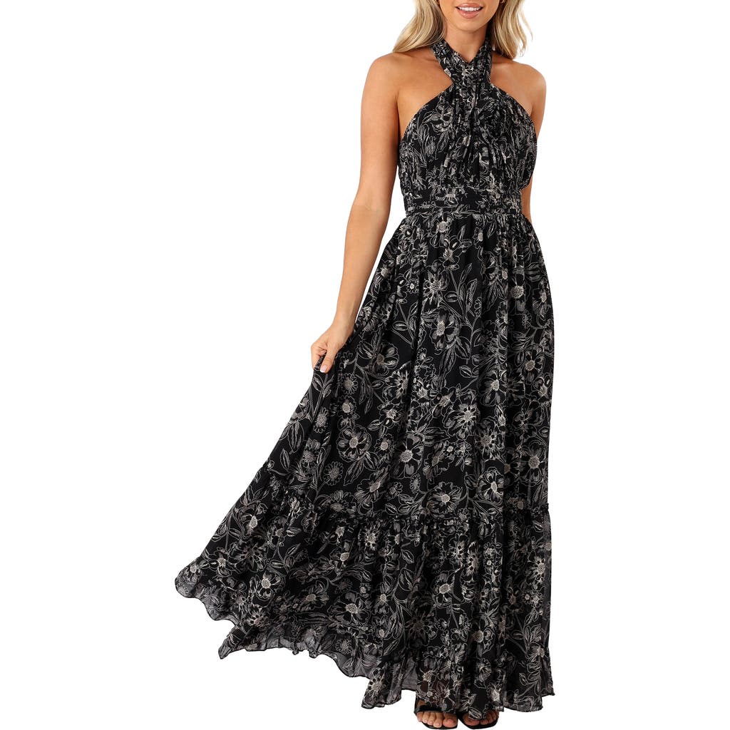 Petal & Pup Petal & Pup Lennon Floral Halter Gown
