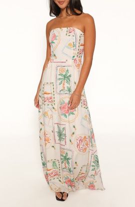 Petal & Pup Petal & Pup Lindon Strapless Maxi Dress