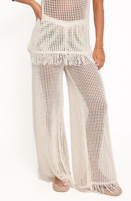 Petal & Pup Petal & Pup Lorna Open Stitch Wide Leg Pants