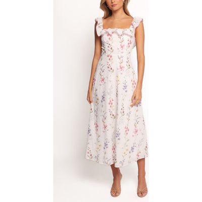 Petal & Pup Petal & Pup Lucille Floral Print Midi Dress