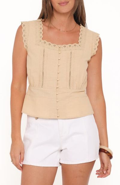 Petal & Pup Petal & Pup Luke Embroidered Sleeveless Top