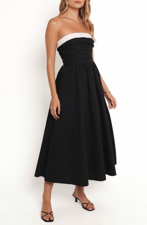 Petal & Pup Petal & Pup Marias Strapless Cotton Midi Dress