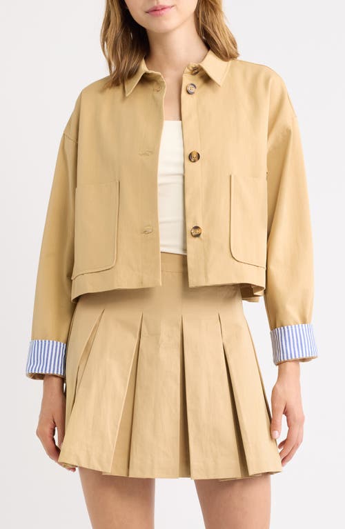 Petal & Pup Petal & Pup Mattie Crop Trucker Jacket