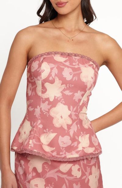 Petal & Pup Petal & Pup Mera Strapless Peplum Top