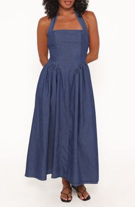 Petal & Pup Petal & Pup Milford Halter Neck Midi Dress