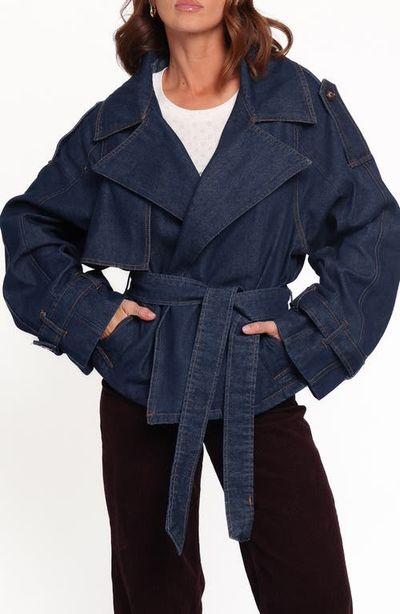 Petal & Pup Petal & Pup Miranda Cropped Trench Jacket