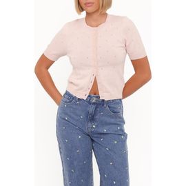 Petal & Pup Petal & Pup Monae Pointelle Knit Button-Up Top