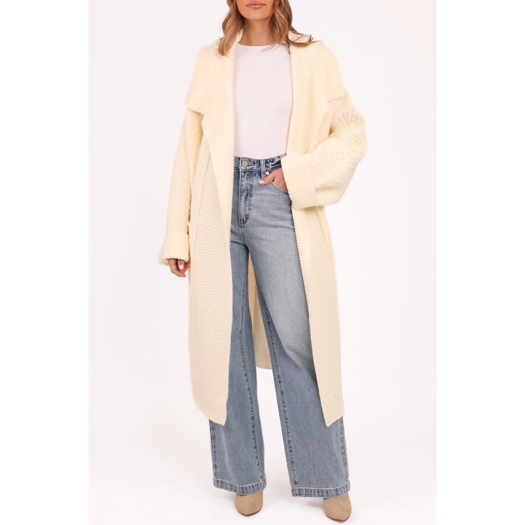 Petal & Pup Petal & Pup Nova Longline Cable Knit Cardigan