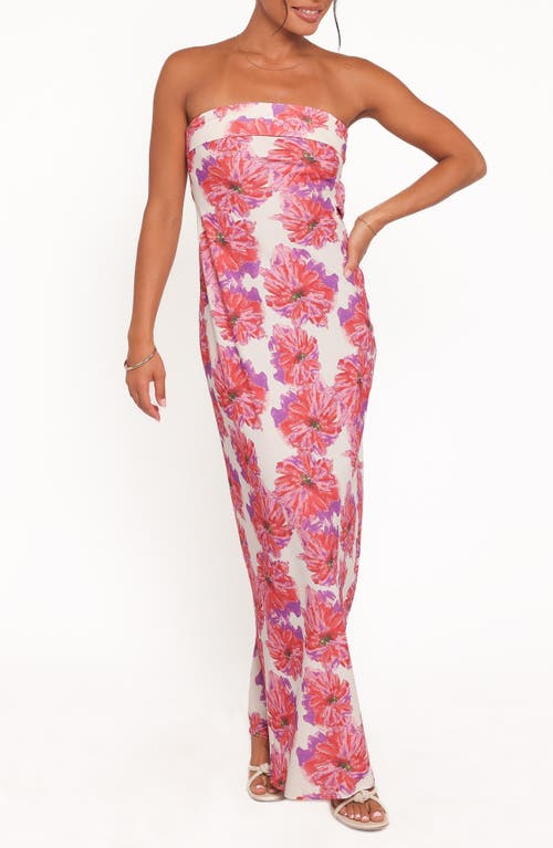 Petal & Pup Petal & Pup Remmie Print Strapless Maxi Dress